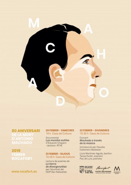 Rocafort homenajea a Machado  en el 80 aniversario de su muerte